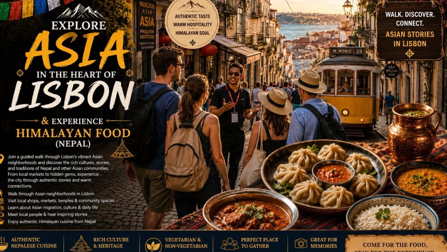 Explore Asia in the Heart of Lisbon & Experience Himalayan Food ( Nepal )